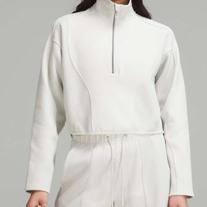 Lululemon Mixed Fabric Half Zip Pullover